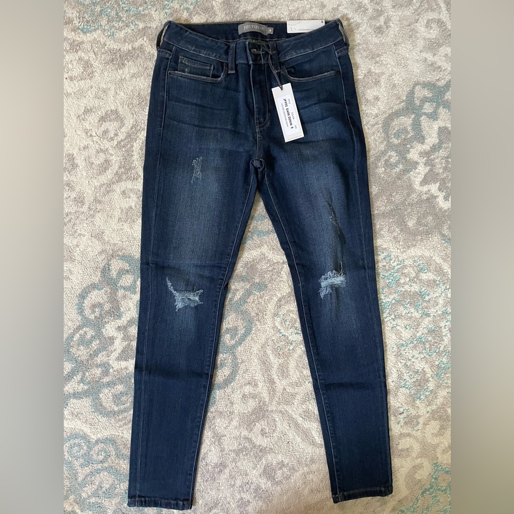 Just USA dark wash skinny jeans